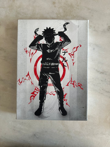 ONLY ONE AVAILABLE- HAND MADE -ANIME NARUTO - NARUTO ART ON CANVA - FREE DELIVERY