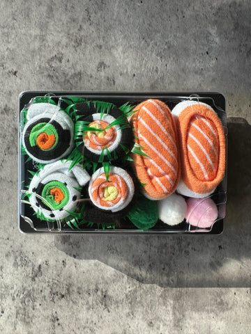 Sushi socks - 3 pairs size 5-9 (shoes size)