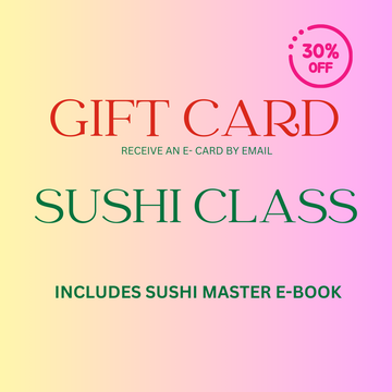 GIFT CARD -Sushi class - Making a lot of sushi!
