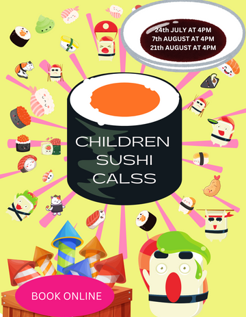 Children sushi making class