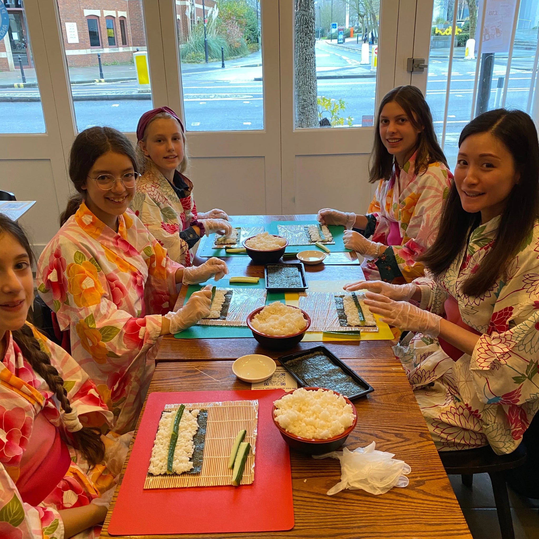 Festive Deal! Children Sushi Making Party (for up to 10 kids). Kimono hire is free!