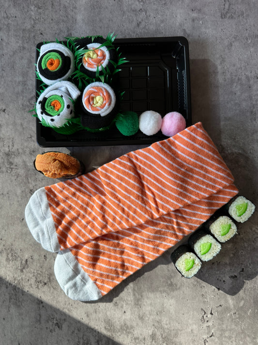 Sushi socks - 3 pairs size 5-9 (shoes size)