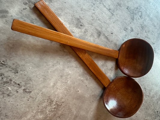 2 x Bamboo Ramen Spoons: A Natural Choice for an Authentic Experience